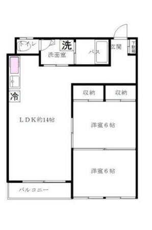 升本マンションの物件間取画像